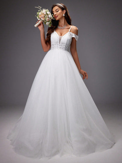 Fiona Mesh Dress Bardot Fiona Lace Trumpet Dress Robe De Marie Princesse En Dentelle Paillete Sequiness Fiona Mesh Dress Bardot Fiona Lace Trumpet Dress Robe De Marie Princesse En Dentelle Paillete Sequiness